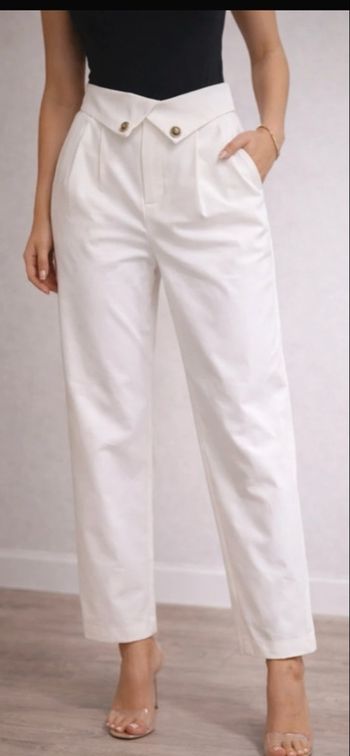 Pantalon blanc élégant rimascimento