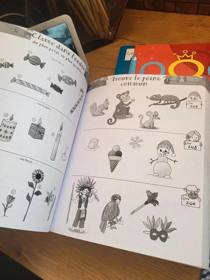 Lot de 2 gros livres de 1000 jeux et coloriages - photo numéro 5
