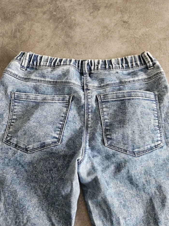 Jean skinny fit unisexe - Taille 14 ans (152-158cm) - Kiabi - Bleu neige - photo numéro 8