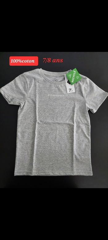 T-shirt zer Waste attitude garçon 8ans