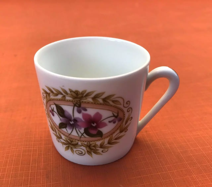 5 Tasses / Soucoupes à café Limoges Porcelaine BM Porcelaine Française - photo numéro 7