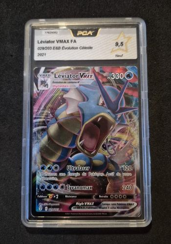 Carte Pokemon Léviator Vmax 029/203 Evolution Céleste EB07 PCA 9.5 FR