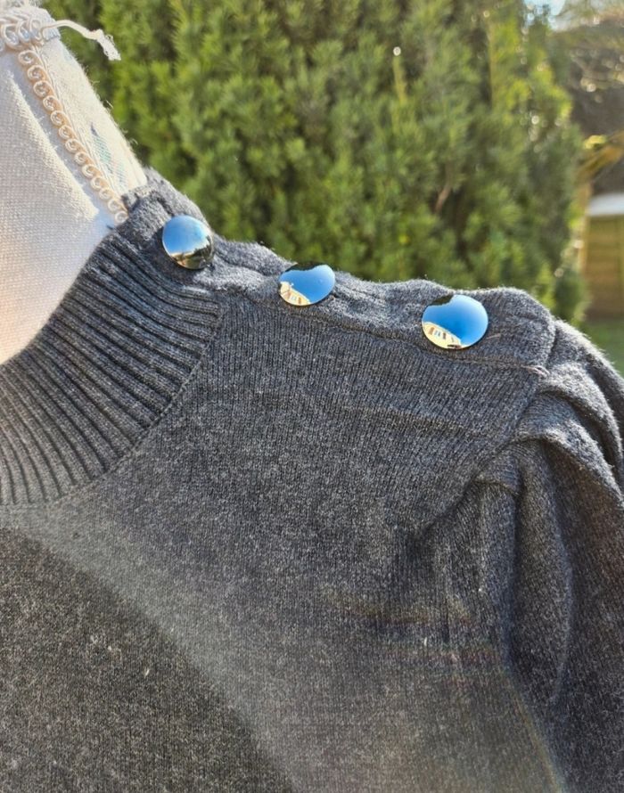Pull manche longue laine et coton taille S/M - photo numéro 2