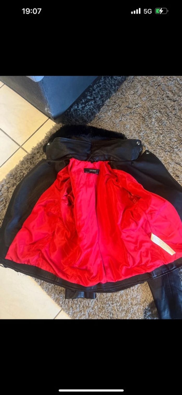 Veste similicuir Zara taille S - photo numéro 4