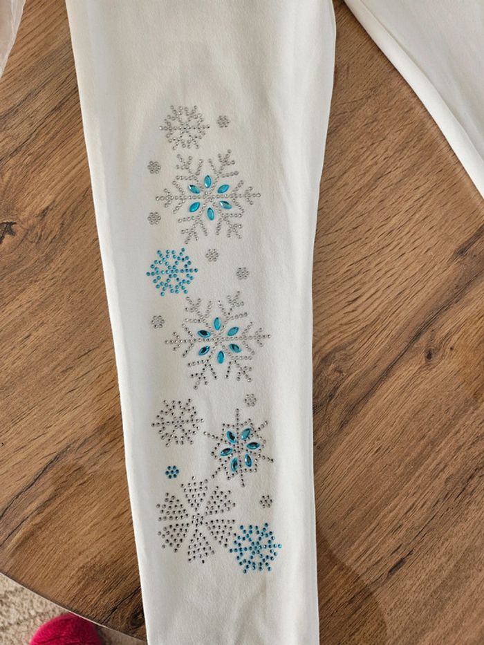 Legging fille reine des neiges 5 ans - photo numéro 2