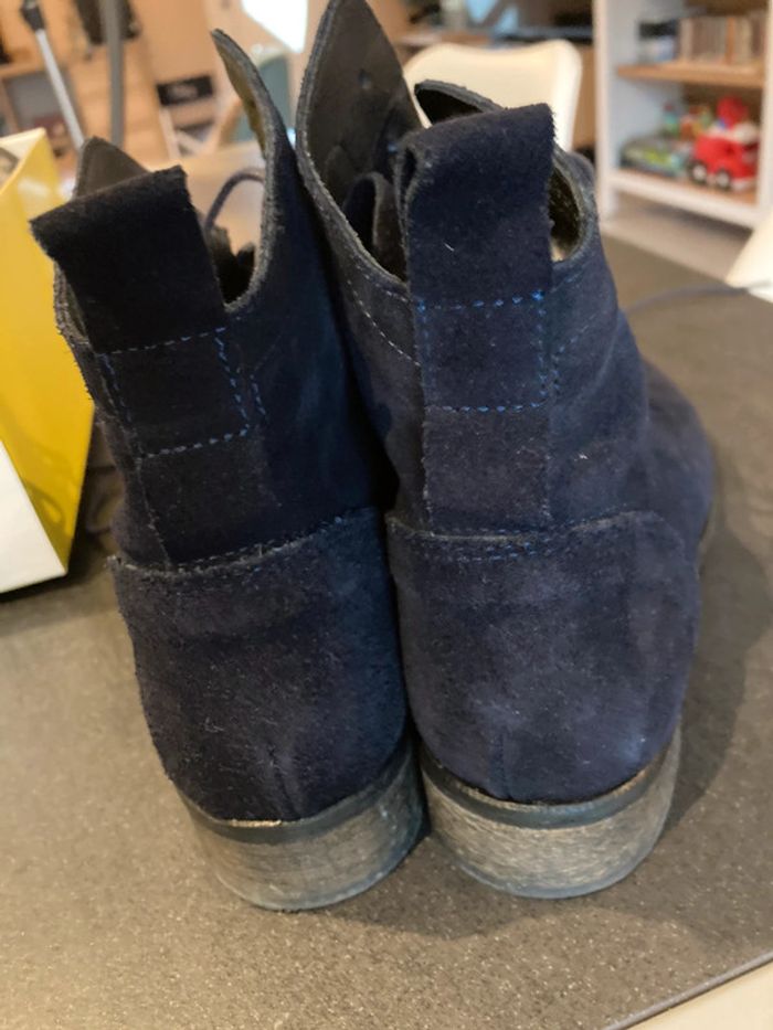 bottine montante bleu marine - photo numéro 3