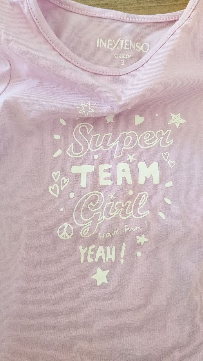 Tee-shirt fille in extenso 3 ans - photo numéro 2