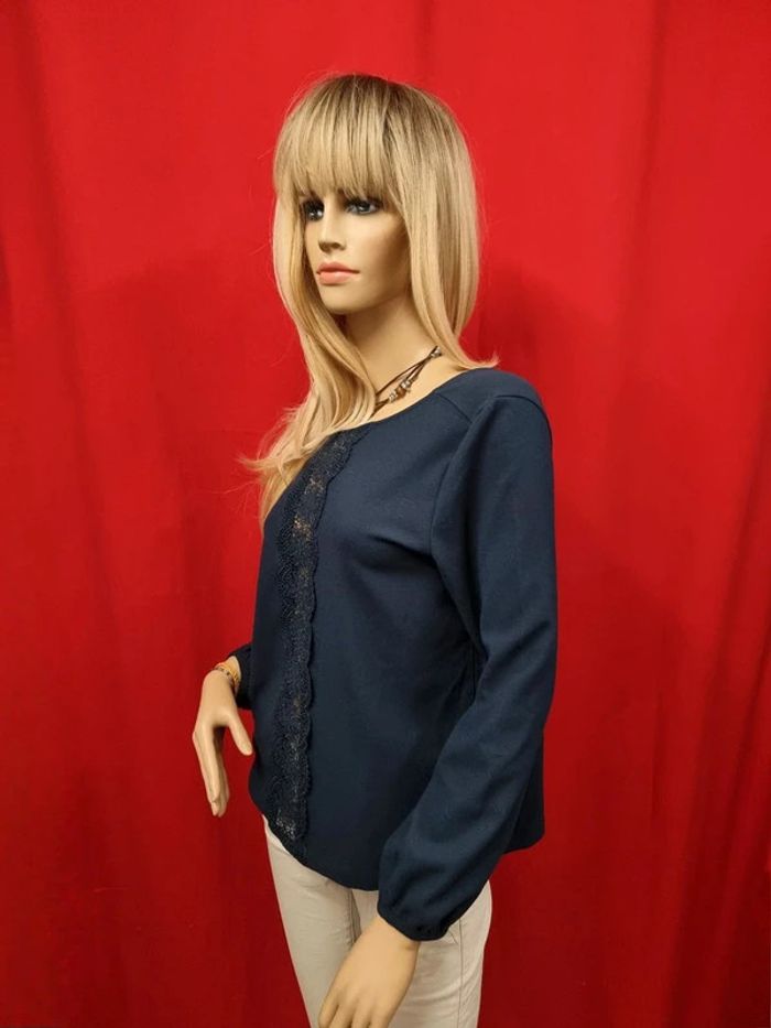 YCCO blouse marine manches longues * Taille S * - photo numéro 7