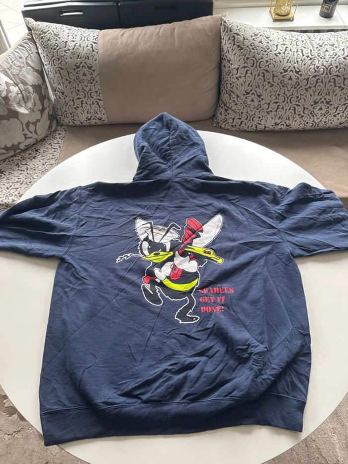 Sweat à capuche Seabee Electric double face – Taille XL - photo numéro 5