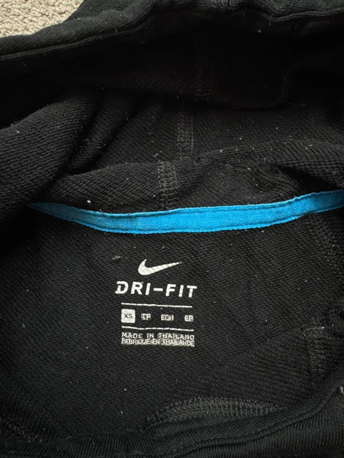 Sweat à capuche Nike noir et bleu taille XS - photo numéro 6