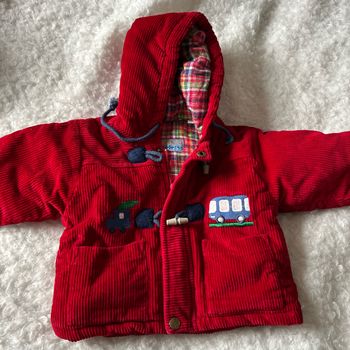 Manteau rouge 6 mois