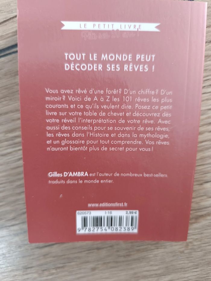 Livre décodeur des rêves de gilles d'ambra - photo numéro 2
