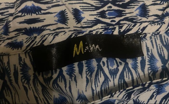 Haut à motifs »Mim »bleus et blancs - photo numéro 7