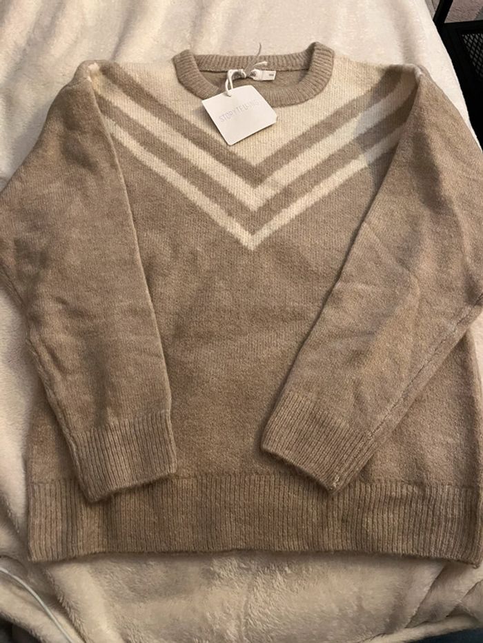 Pull beige - photo numéro 2