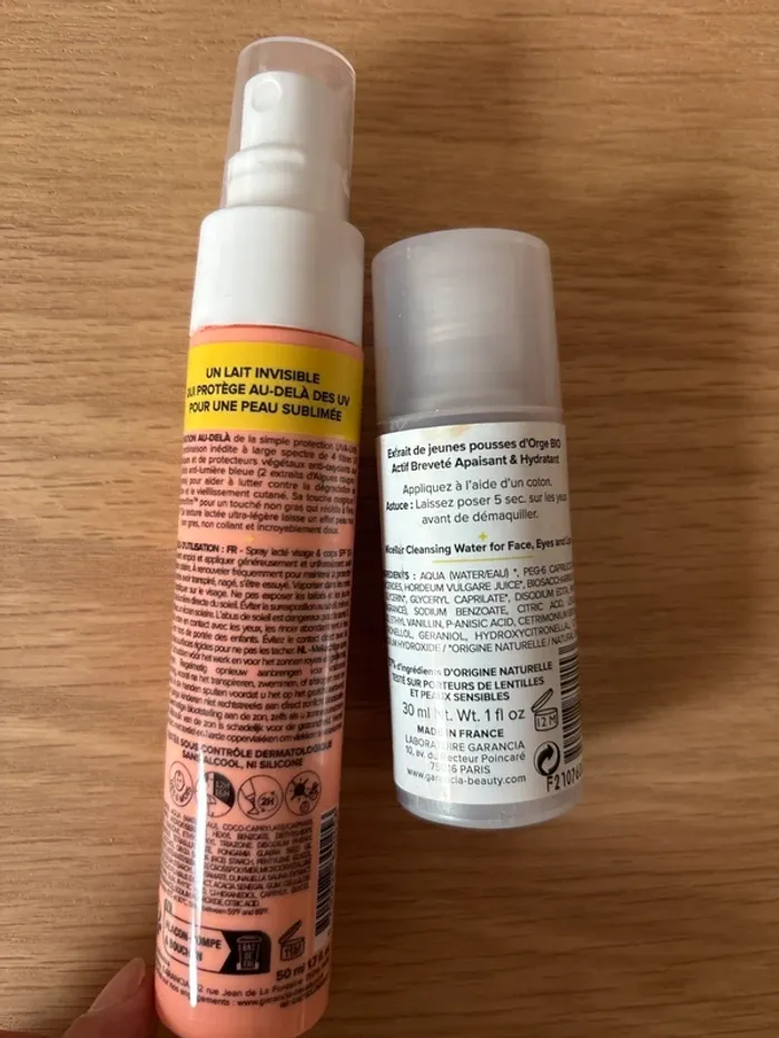 Lot Garancia – Lait Solaire SPF50+ & Eau Micellaire Rose d’Antan - photo numéro 3
