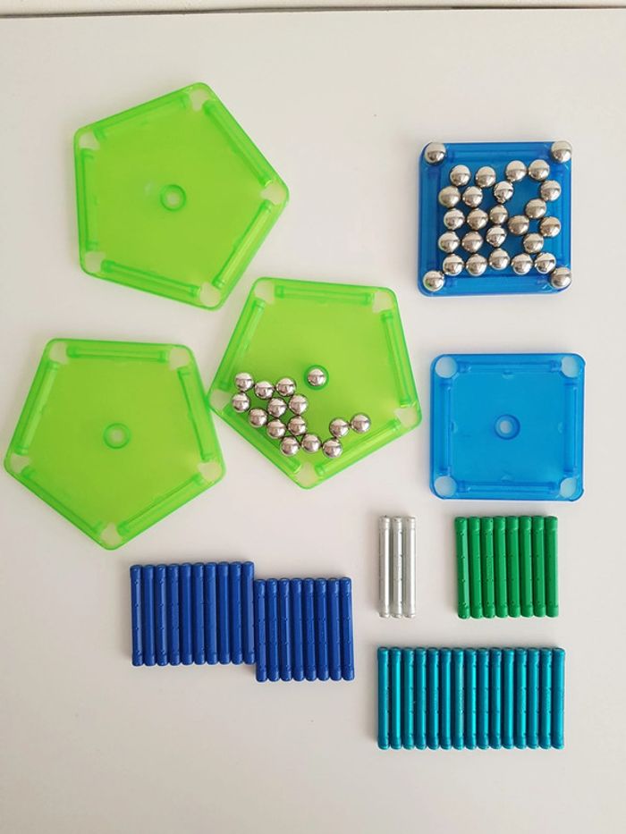 Geomag Color, jeu de construction magnétique de 91 Pièces - photo numéro 2