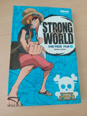 Manga anime comics one pièce the movie strong world tome 1 (éditions glenat)