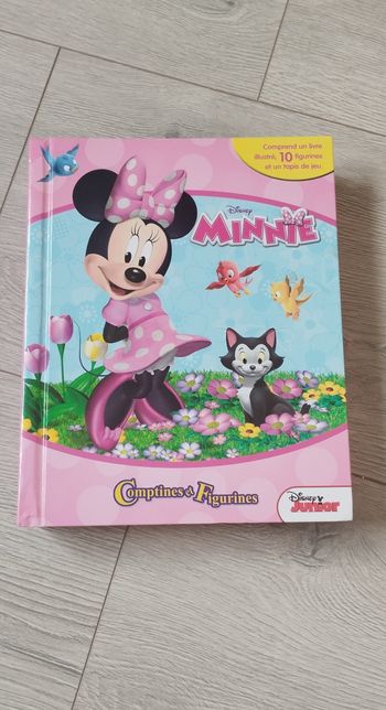 Livre comptines et figurines Minnie Disney 
