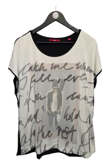 Tee-shirt original avec voile sur le devant S.Oliver T44