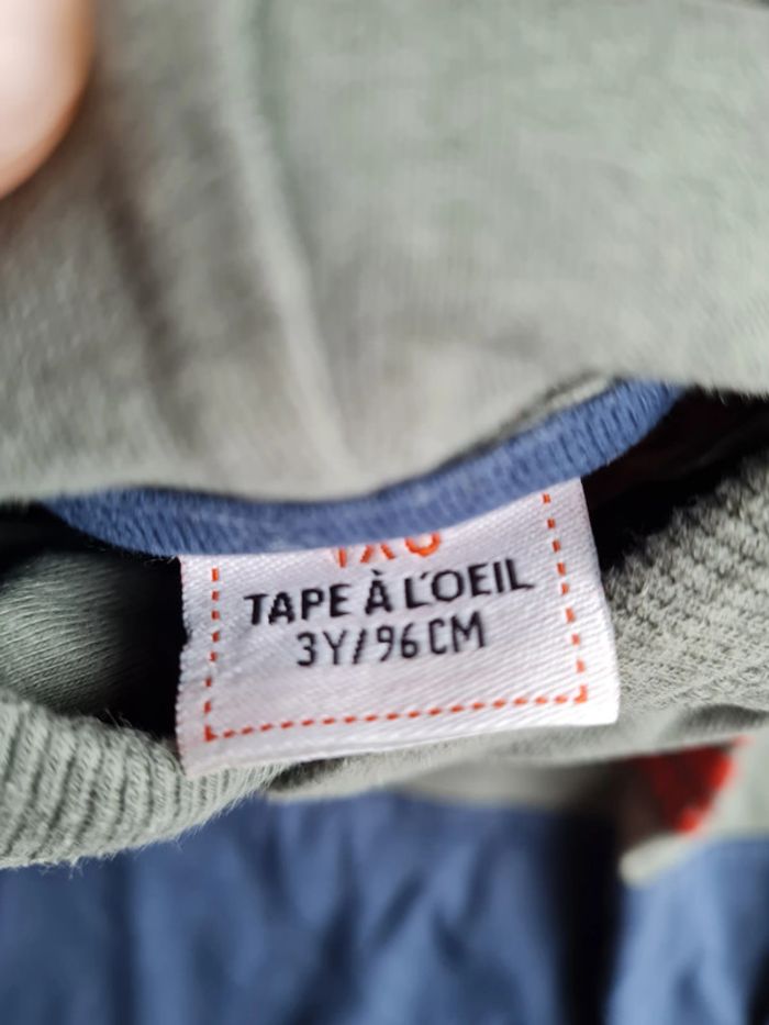 Sweat Vert et bleu 3 ans TAO - photo numéro 2