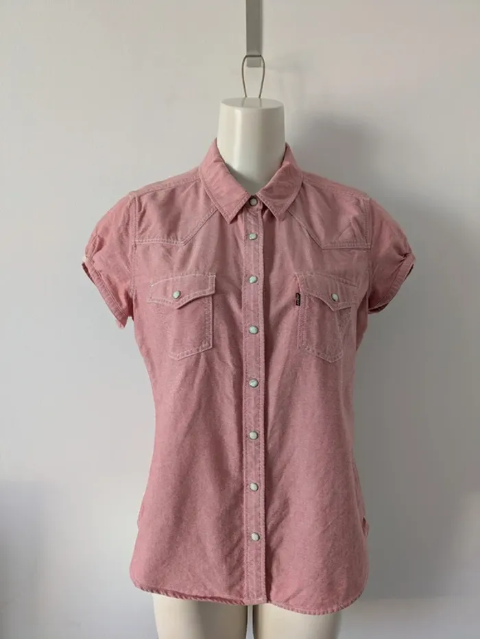 Chemisier rose manches courtes - Levi's - taille M