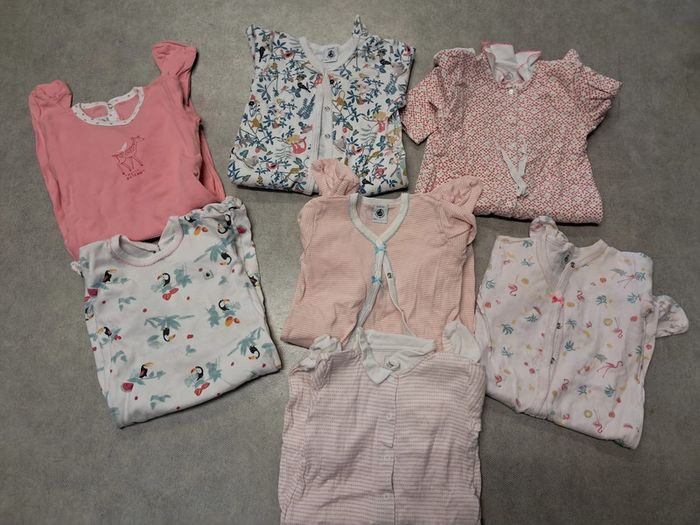 lot de pyjamas fille 6 mois petit bateau