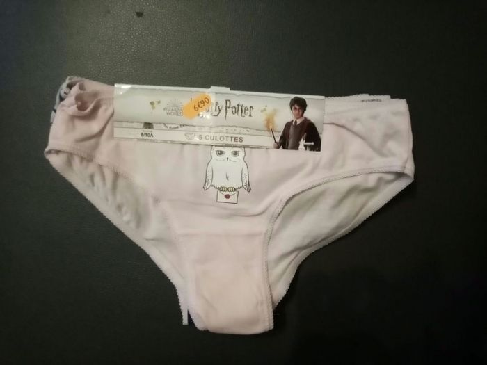 Lot de 5 culottes harry potter neuf
