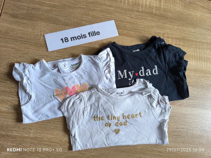 Lot de tee-shirt manches courtes