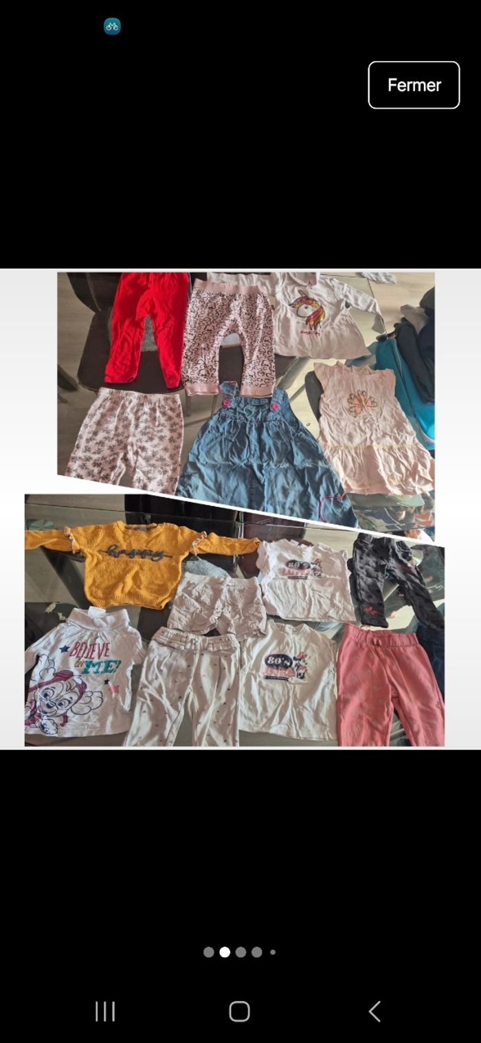 Gros lot vêtements fille taille 2 ans - photo numéro 2