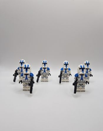 Figurines type lego 6 clones de la 501ème star wars