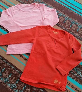2 T shirt manches longues 3 ans