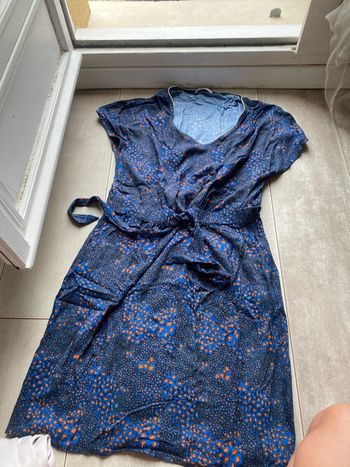 Robe bleue, camaïeu taille L
