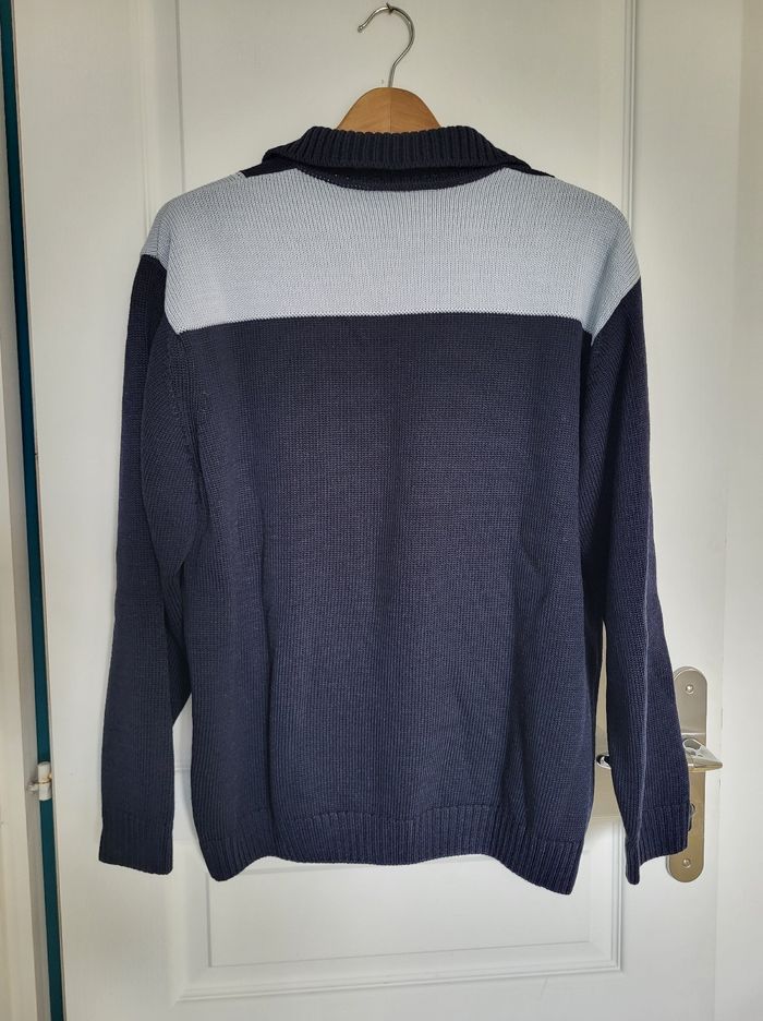 51% laine Pull col camionneur sans zip Lacoste chaud épais taille 5 L état impeccable - photo numéro 6