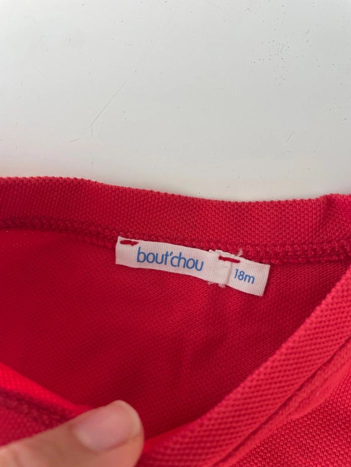 Tee shirt polo rouge - photo numéro 3