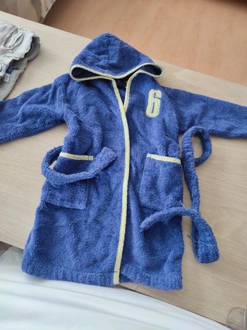 Peignoir bleu 6 Zara vichy vert