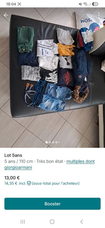 Lot garçons 