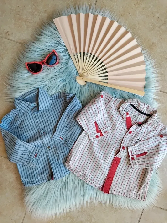 🕶 lot chemises garçon 18 mois