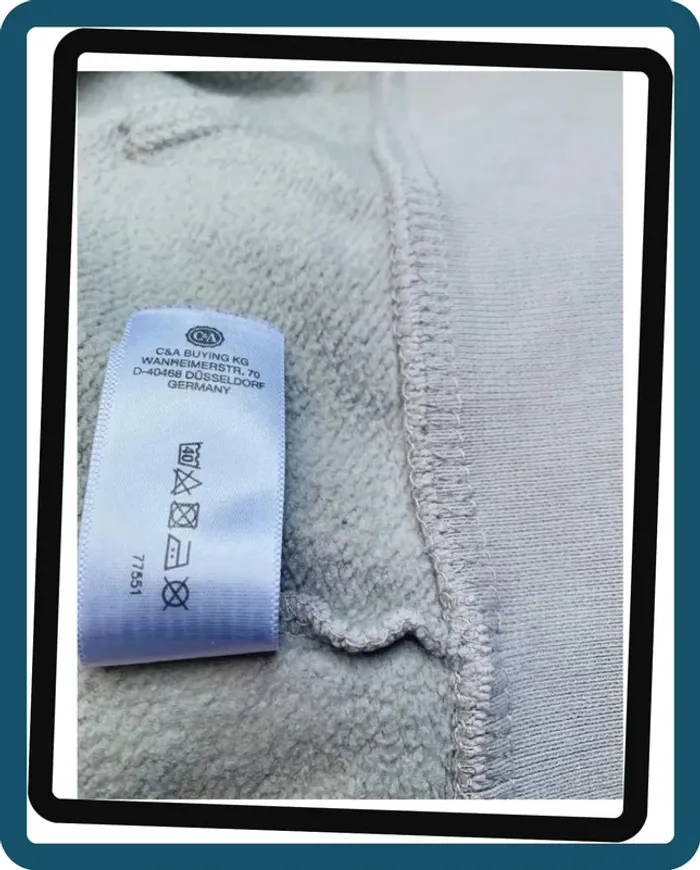 Sweat à capuche et fermeture  zip C&A pour ado ou homme T/M(170/176) - photo numéro 8