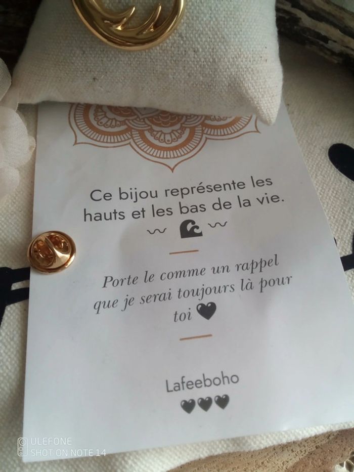 Broche pin's vague de la vie + carte - photo numéro 4