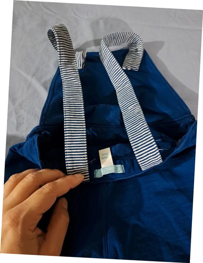 Salopette bleu foncee Okaidi 18 mois neuve - photo numéro 2