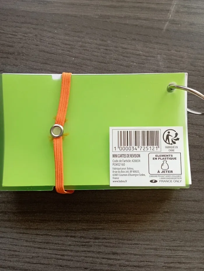 Carnet fiches de révision - photo numéro 2