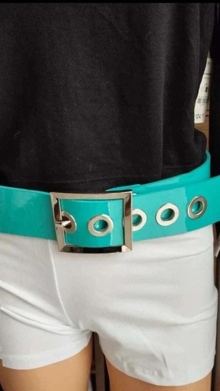 A ne pas rater ceinture bleu brillante 90 cm - photo numéro 7