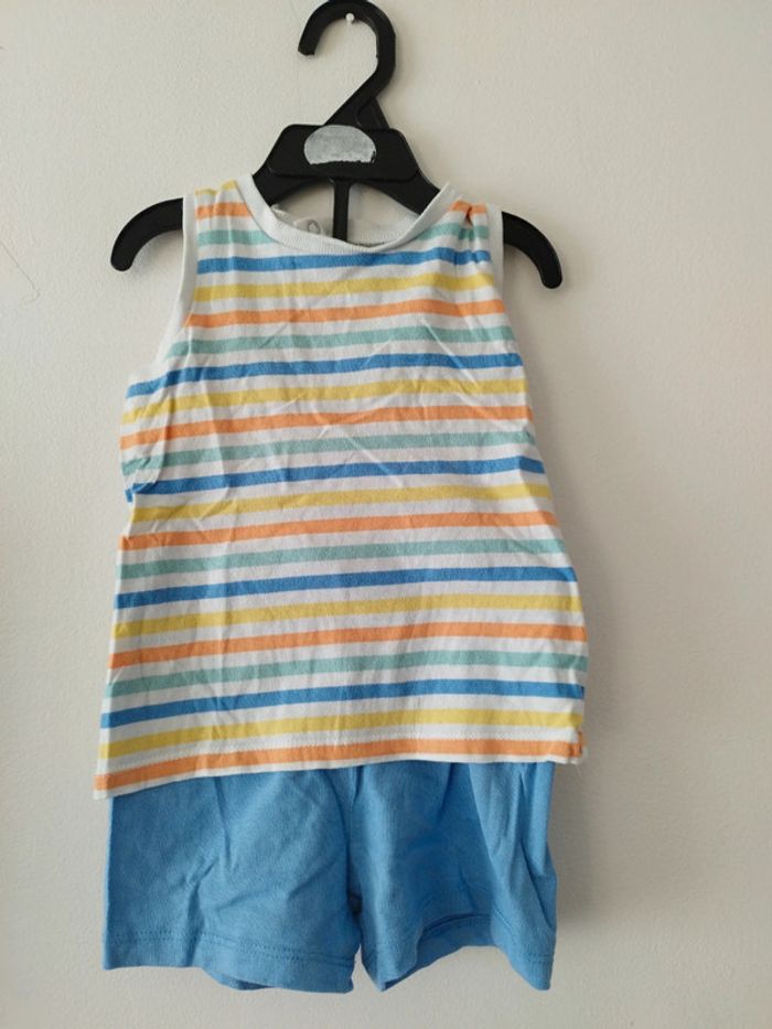 Ensemble débardeur short bébé garçon - photo numéro 2