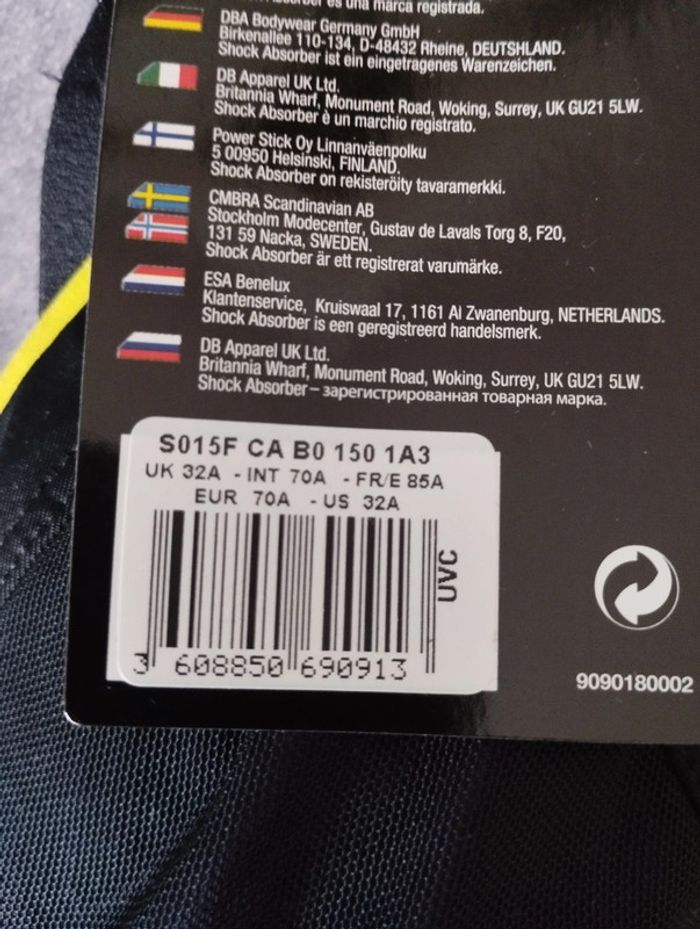 Brassière de sport shock absorber neuve - photo numéro 2