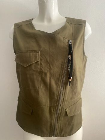 Blouse modèle gilet kaki