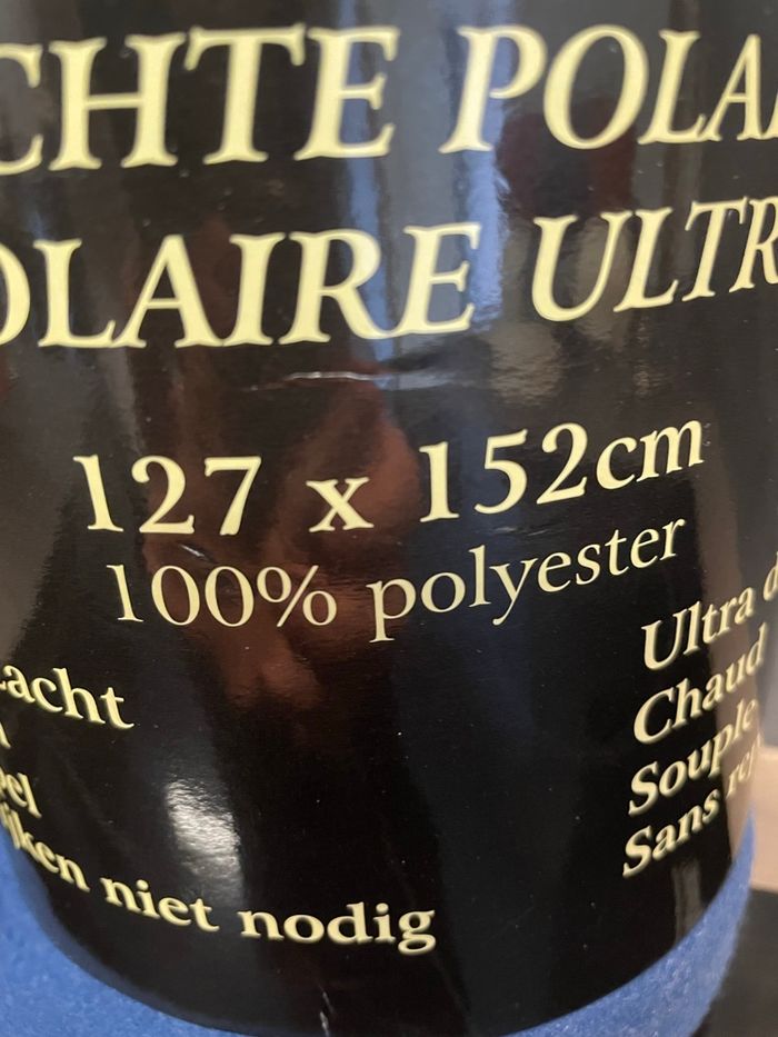 Plaid polaire marine - photo numéro 2