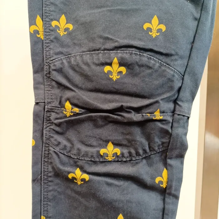 Pantalon Jean Fleur de lys dorées - coupe MID Boyfriend Gstar - taille 24L32 - 100% coton A386 - photo numéro 6