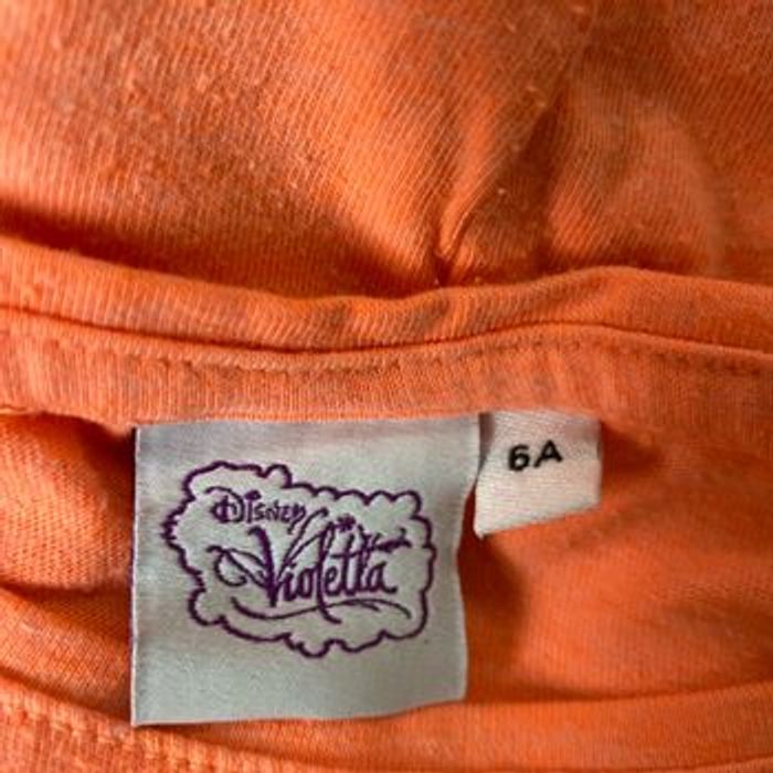 T-shirt tunique corail violetta 6 ans Disney - photo numéro 2