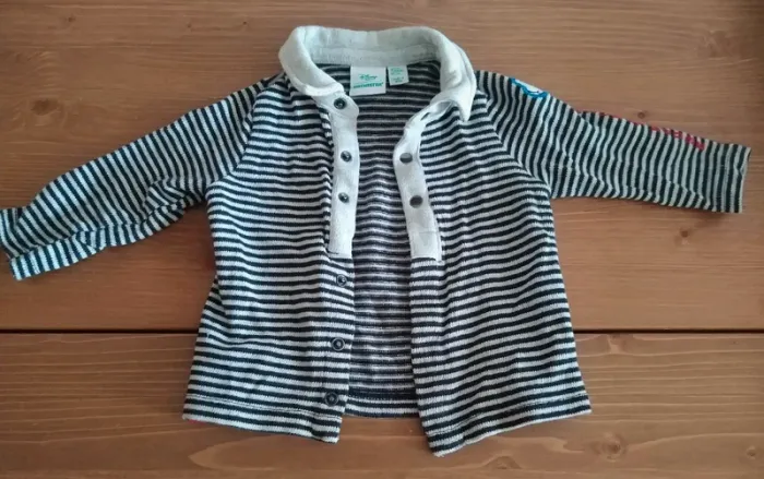 Ensemble salopette + polo Mickey 6 mois - photo numéro 6