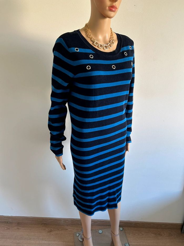 Robe pull noire et bleue Esprit taille XL TBE - photo numéro 2